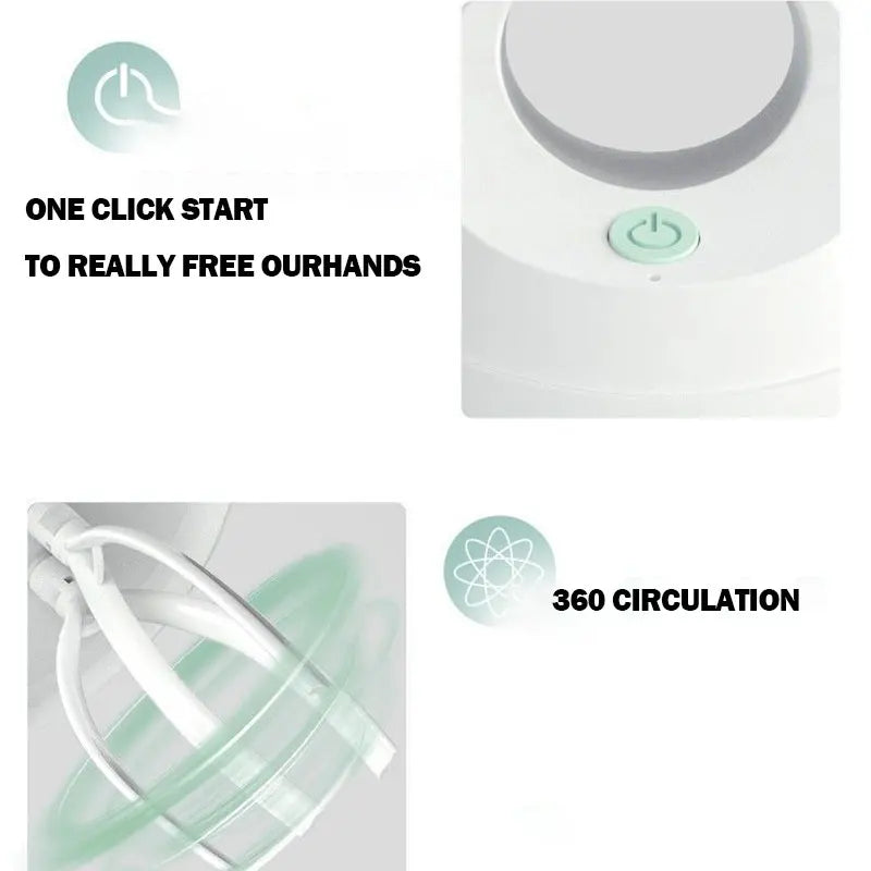 Electric Milk Frother Household Automatic Whisk Whipped Cream Mixer USB Rechargeable Food Blender Whisk Wireless Stand Mixer - Stereotech