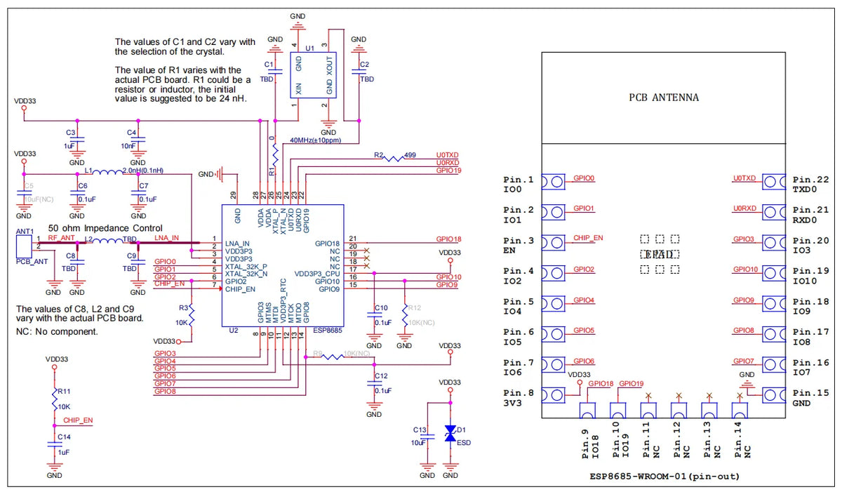 Espressif ESP8685-WROOM-01 Module 2.4GHz Wi-Fi/Bluetooth5