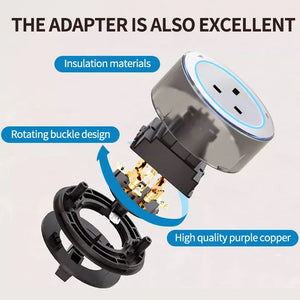 Power Track Socket Home Appliances Pop Electric Plug Adapter UK US EU Standard Wall Socket With Usb Embeded And Surface