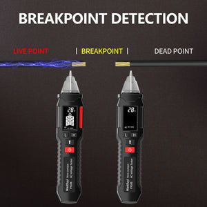 MASTFUYI FY18S Non-contact Voltage Tester, NCV Induction Head, Smart Breakpoint Handheld Circuit Detection Tool DC: 12V-1000V