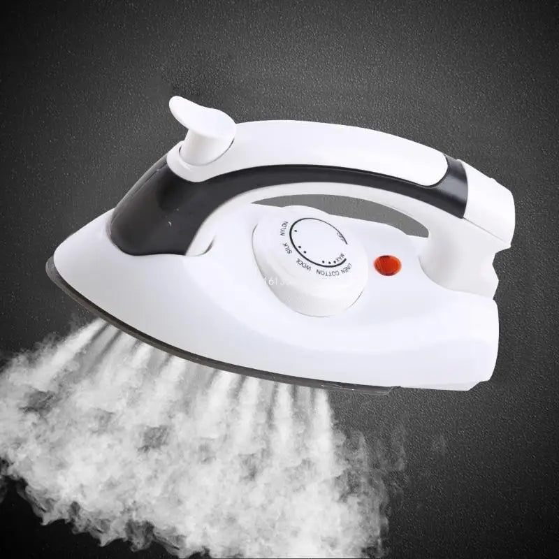 Mini Portable Foldable Electric Steam Iron for Clothes 3 Gears Flatiron Travel - Stereotech