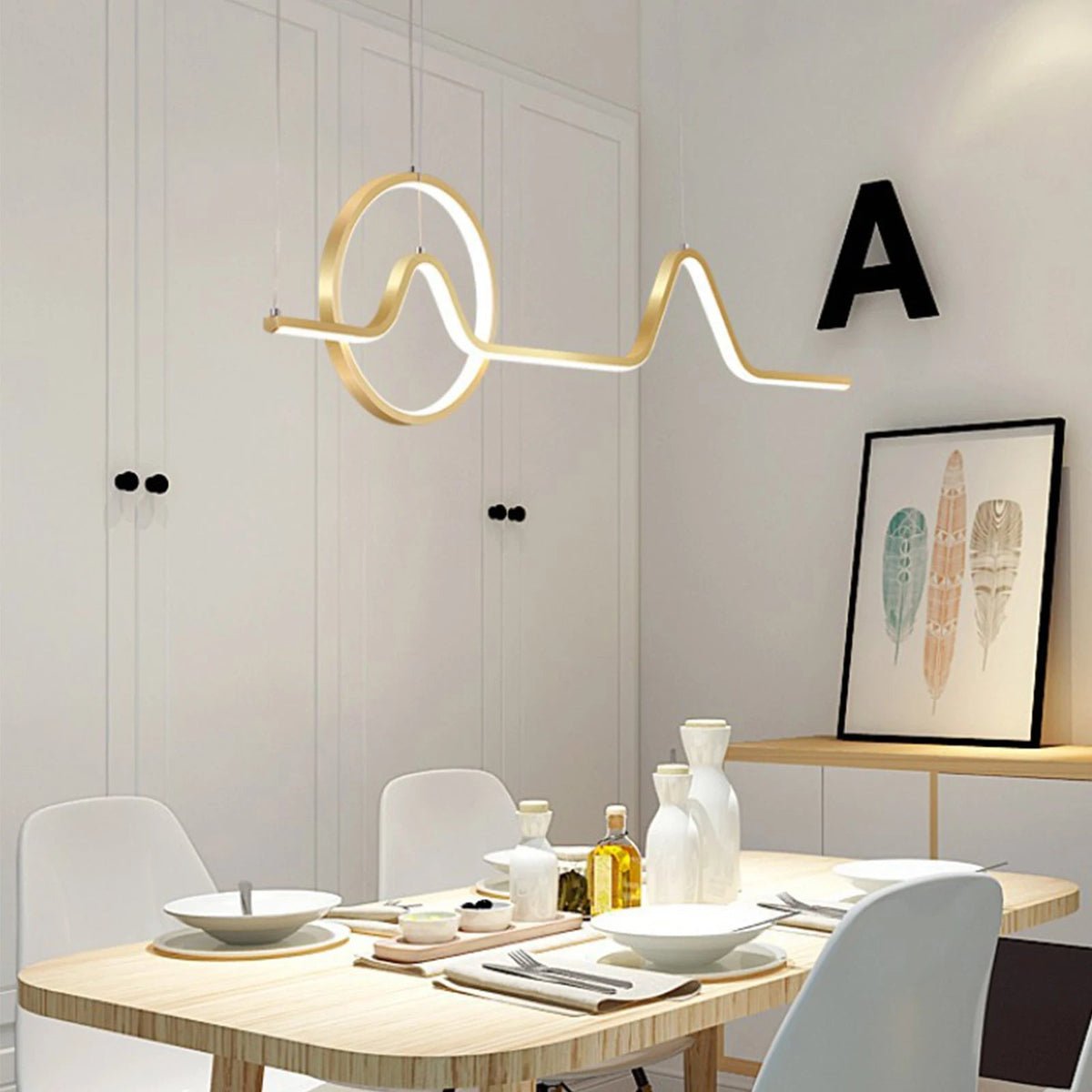 Modern LED Chandelier Ceiling Light Pendant Hanging Lamp Dining Room