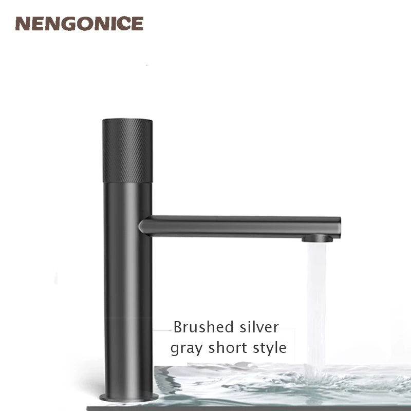 Bathroom basin mixer faucet washbasin shower room  counter basin ceramic toiletries smart Bath wc  tapple hot &amp; cold matt black