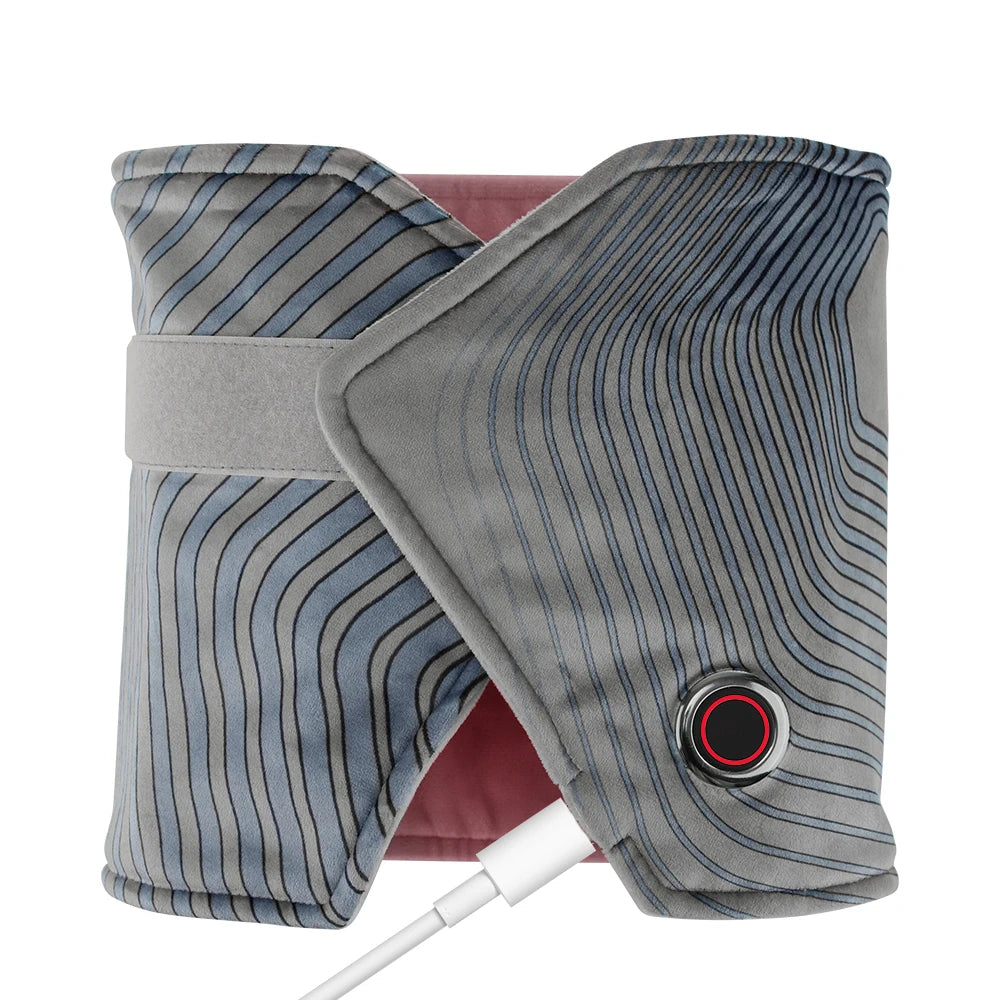 Electric Heating Belt USB Hand Warmer Hot Compress Therapy Abdominal Waist Massage Belt Menstrual Relief Pain Uterus Warming Pad