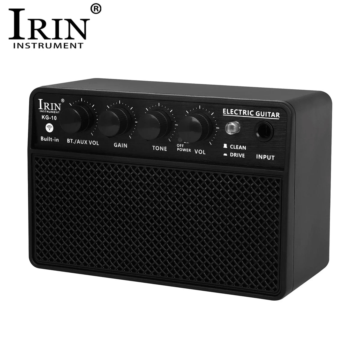 IRIN KG-10 Electric Guitar Amplifier 10W Bluetooth Acoustic Guitar Speaker Portable Mini Instrument Amplifier Amp Accessories