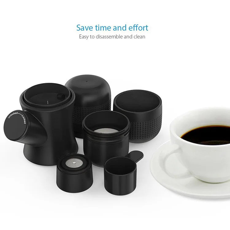 Portable mini hand pressure coffee machine - Stereotech