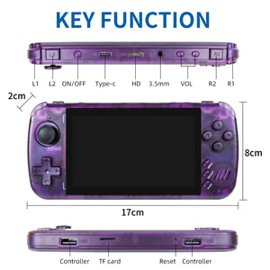 POWKIDDY NEW X39 Pro Handheld Game Console 4.5 Inch Ips Screen Retro Game PS1 Support Wired Controllers Children's gifts