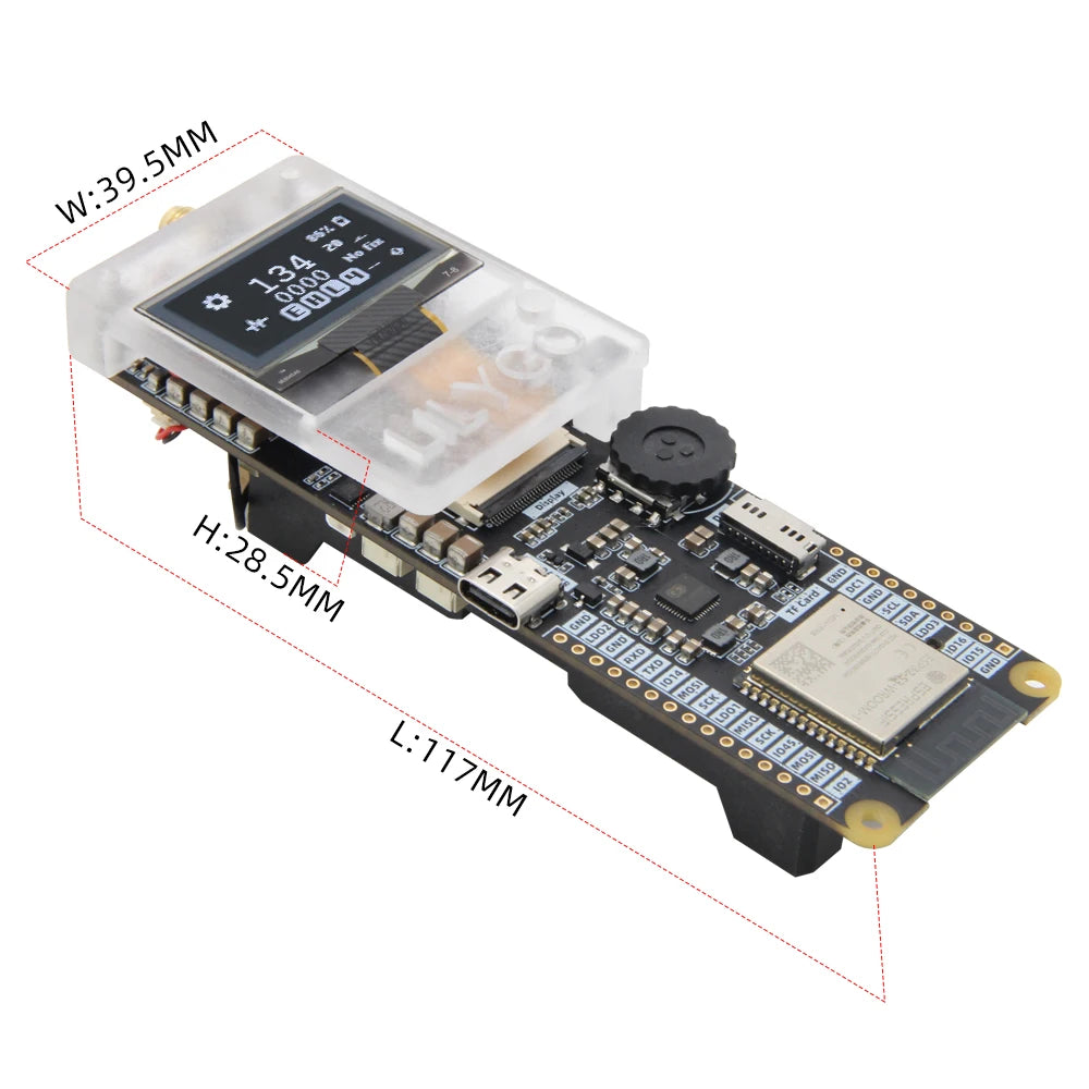 LILYGO® T-TWR Plus OpenEdition ESP32-S3 Walkie-Talkie Development Board Integrated WIFI Bluetooth GPS OLED SA868 TF Card Battery