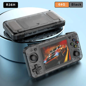 BOYHOM New R36H Retro Handheld Console Open-Source Linux System Classic Game Consoles 3.5 inch IPS Screen Portable Video Player