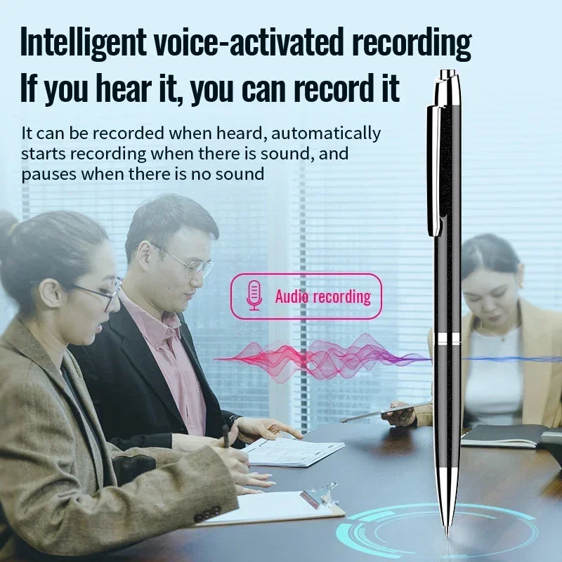 Mini Recorder Pen Portable Voice Recorder Device Professional Voice Controlled Suitable for Student Class Work Meeting Minutes