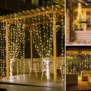 LED Christmas String Curtain Lights - Stereotech