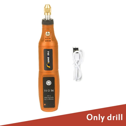 USB Cordless Drill Rotary Tool Woodworking Engraving Pen Mini Wireless Electric Drill For Jewelry Metal Glass Dremel Tools