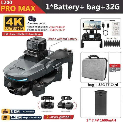 L200 PRO MAX Drone 4K - Stereotech