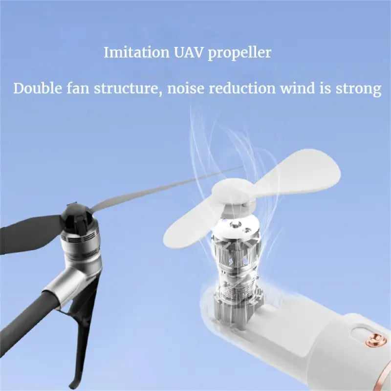 Mini Hand-held Small Fan Usb Power Outdoor Pocket Silent Handheld Portable Fan Usb Charging Fan - Stereotech