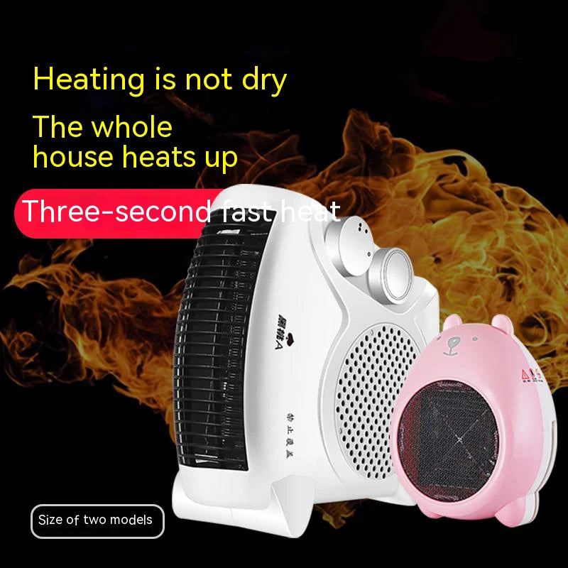 Portable heater 500W quick heating Light air heater Office home for multi-occasion air heater vertical and sleeping dual use
