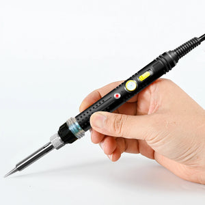 Soldering Iron 60W/80W Adjustable Temperature Electric Solder Iron Rework Station Mini Handle Heat Pencil Welding Repair Tools