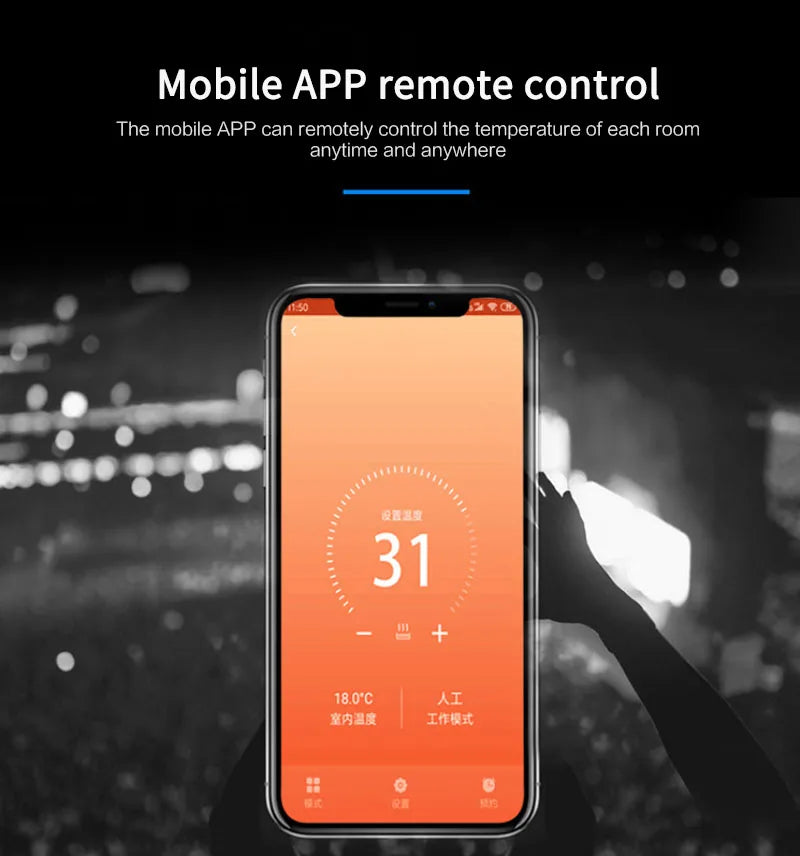 Aubess Tuya Smart WiFi Thermostat and TRV Temperature Controller for Electric floor Heating Voice Control Via Alexa Google Home