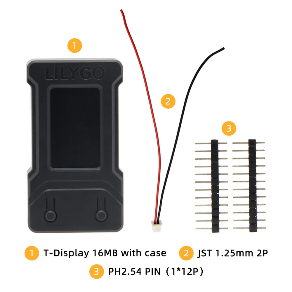 LILYGO® T-Display T-PicoC3 ESP32 ESP32-C3 RP2040 Raspberry Pi Module 1.14 inch LCD IPS HD Screen Development Board With Shell