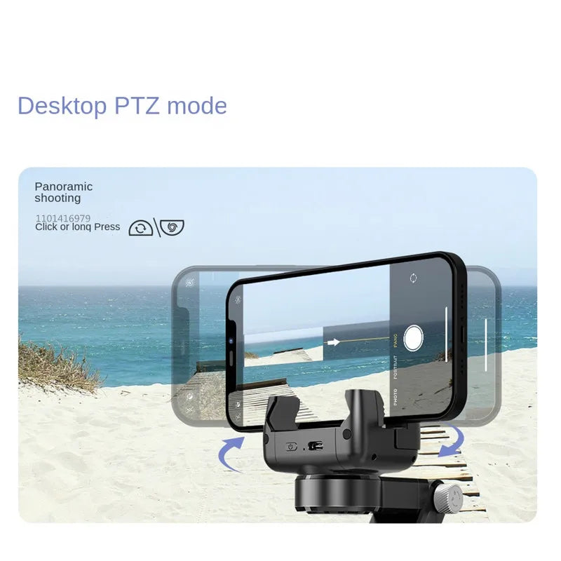 COOL DIER 360 Rotation Following Shooting Mode Gimbal Stabilizer Selfie Stick Tripod Handheld Gimbal For Smartphone Photography - Stereotech