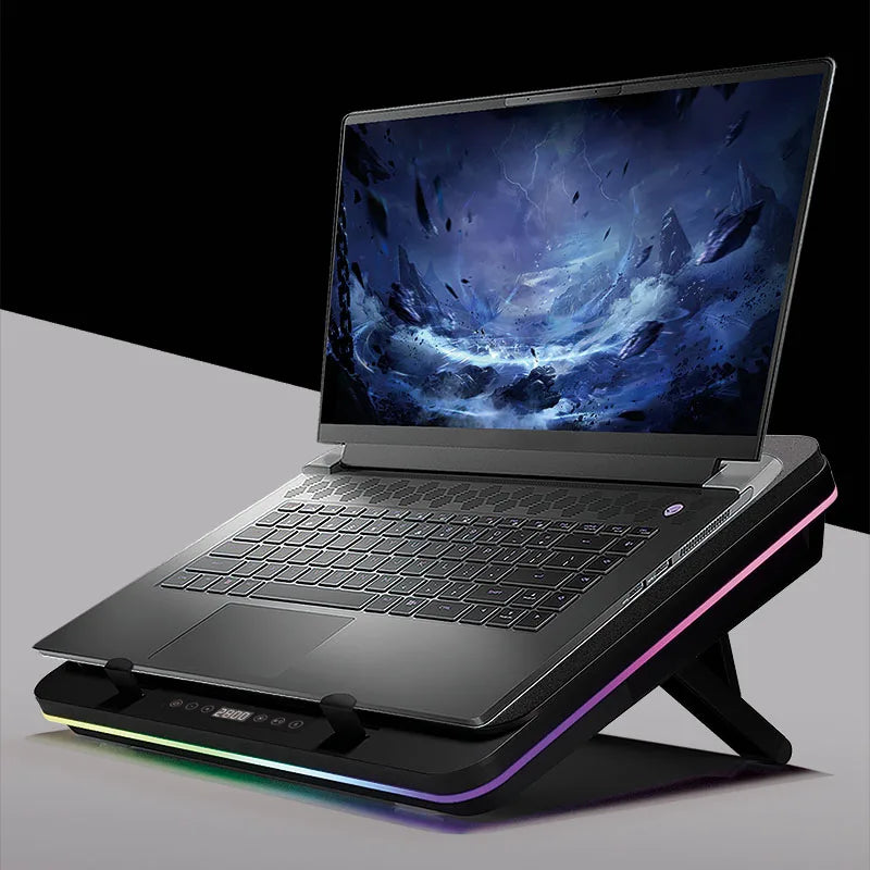 IETS GT600 Gaming Laptop Cooling Stand, for 14&quot;, 16&quot;, 18&quot; to 19&quot; Notebooks, 5.5-inch Turbofan, 7-level Adjustable Heights