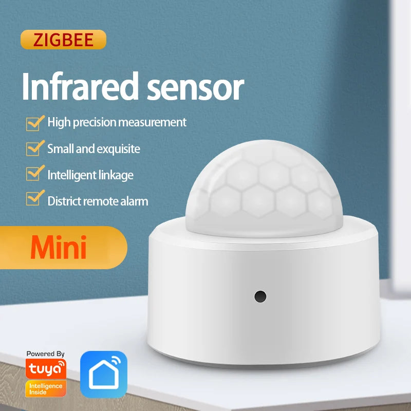 Tuya ZigBee Smart Human Body Infrared Detector PIR Motion Sensor Automation Wireless Mini Security with Smart Life Gateway Hub
