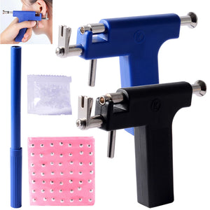 Professional Ear Piercing Gun Tool Set Professional Ear Piercing Gun Tool Set 98pcs Ear Studs Steel Ear Nose Navel Body Piercing - Stereotech