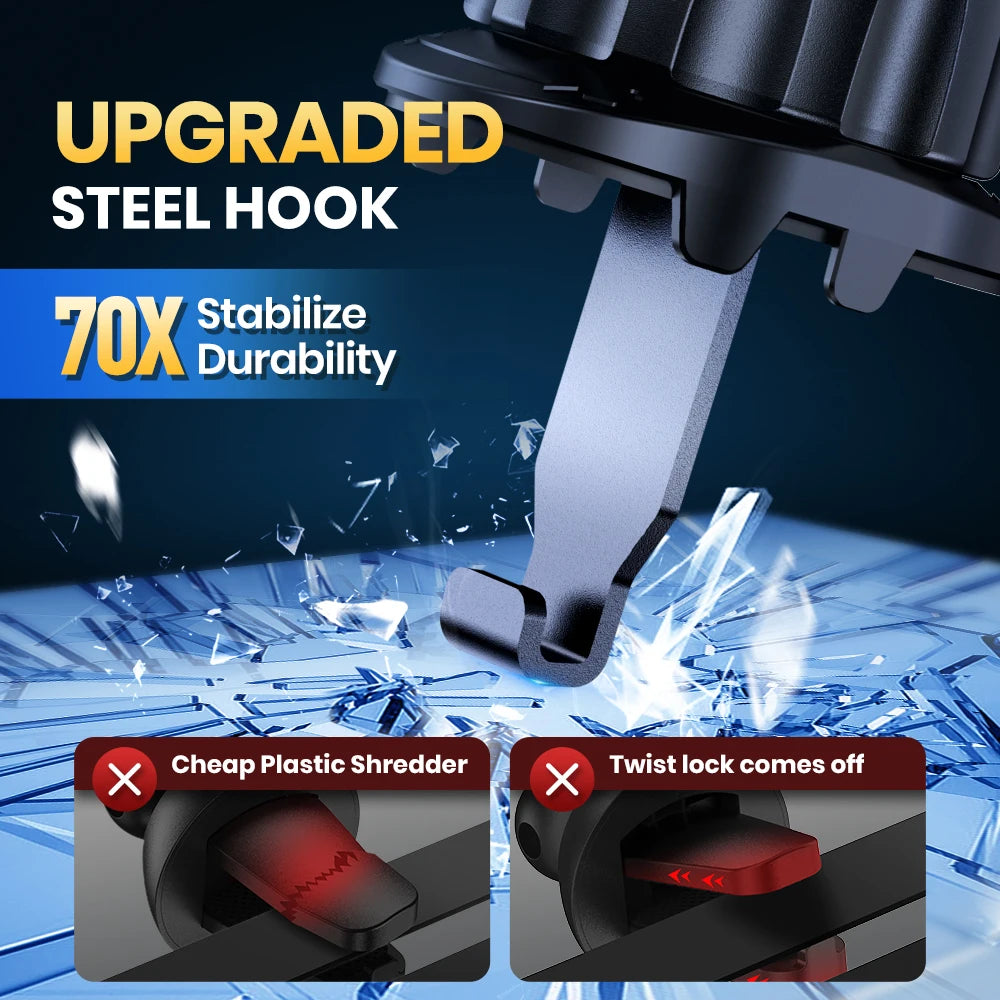 TOPK Magnetic Car Phone Holder Air Vent Car Phone Stand For Magsafe iPhone 15 14 13 ProMax Xiaomi Samsung Strong Magnet Holder - Stereotech