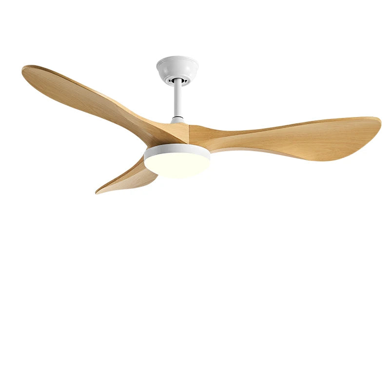 52Inch Strong Wind Ceiling Fan Light Modern Simplicity Restaurant Electric Fan Household Ceiling Fan With Light And Control 220V - Stereotech