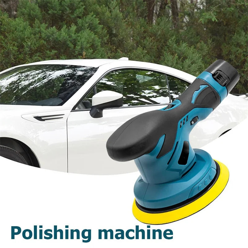 Cordless Car Polisher Multi-functional Electric Rotary Polishing Machine 5000rpm 6 Variable Speed Scratches Repair Waxing Tools
