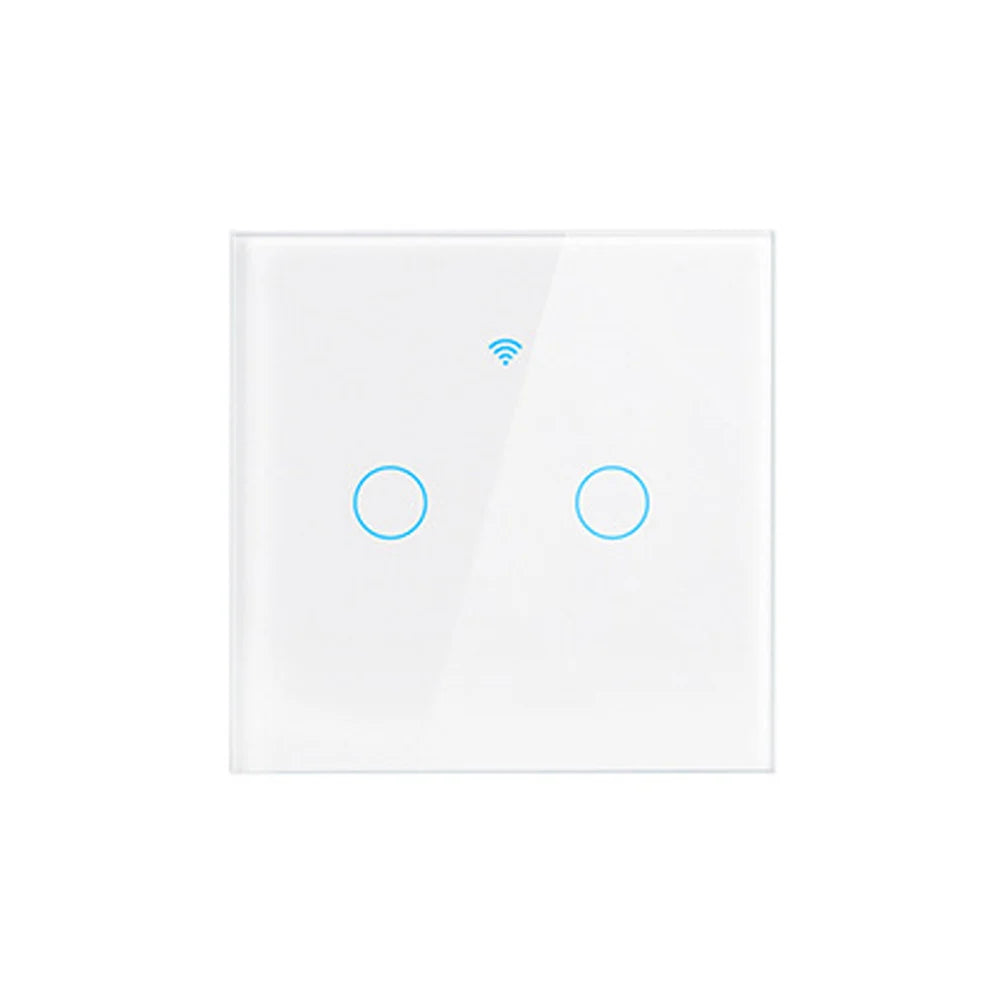 WiFi Smart Switch EU Neutral Wire/No Neutral Wire Touch Light Switch Works with Alexa Google Home Alice 1/2/3/4 Gang Smart Home