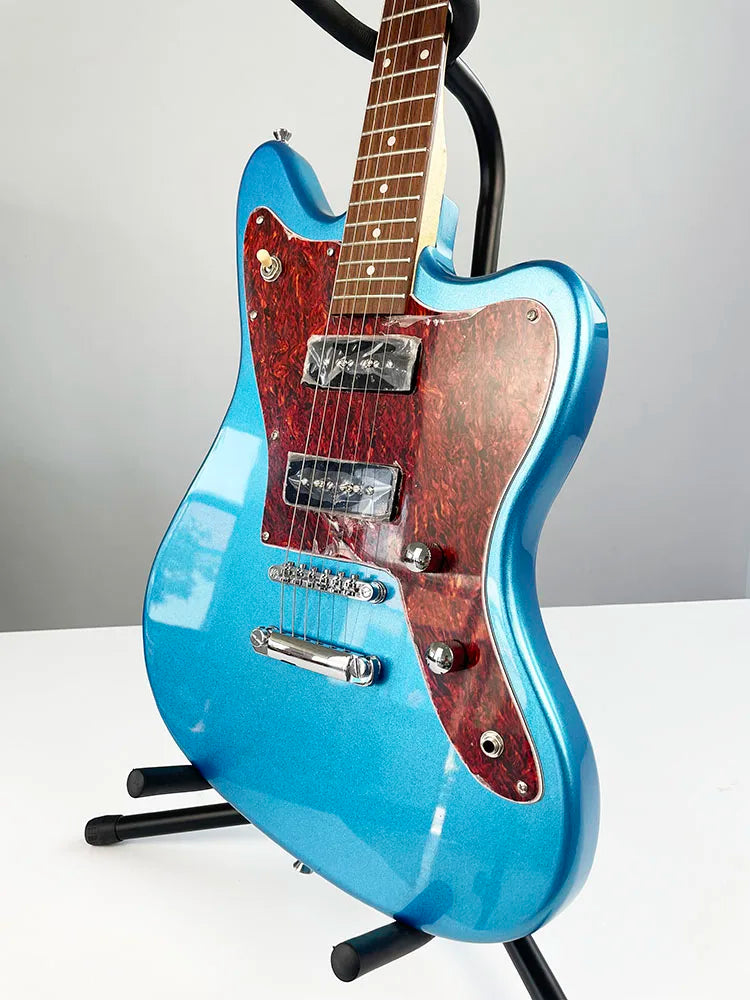 JA Electric Guitar,Mahogany Body and Maplp Neck,Rosewood fingerboard，Metallic blue