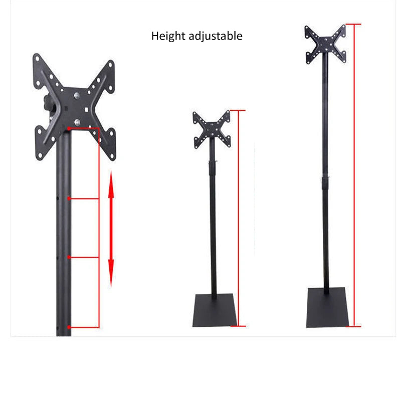 (1500mm high) Steel tilt back forth up down swivel full motion 10&quot;-37&quot; LED LCD TV Cart Flat Panel Plasma TV Trolley Floor Stand