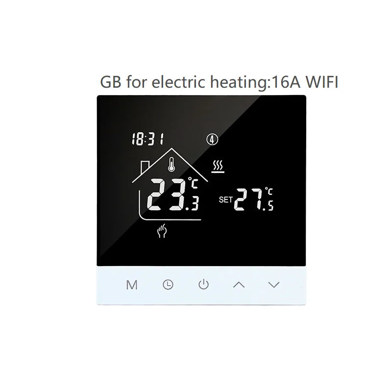 S4HGB  Wifi Smart Heating Thermostat LCD Display Voice Control Alexa Tuya Alice/ Electric/Water Floor Temperature Controller
