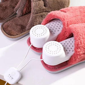 Shoe Dryer Warm Air Mute Timing Temperature Dry Deodorization Sterilization Dehumidifier Waterproof Portable Shoe Heater Winter