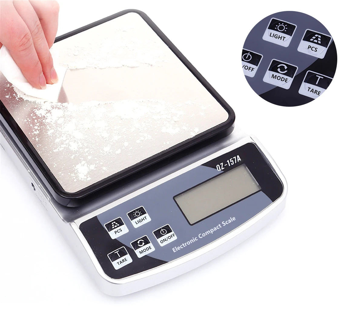 10KG/5KG/3KG Electronic Scale USB Charge Precision Kitchen Balance Food Scale Household Coffee Scale Smart Digital Baking Scale - Stereotech