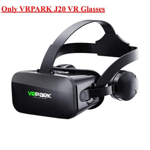 Original J20 4K Virtual Reality 3D Glasses Box Stereo VR Google Cardboard Headset Helmet for IOS Android Phone Max 6.7",Rocker
