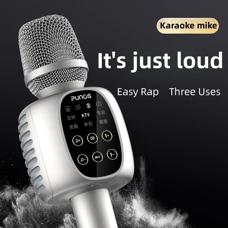 Punos Bo Longsha K Song microphone sound all-in-one live singing wireless outdoor home bluetooth new!