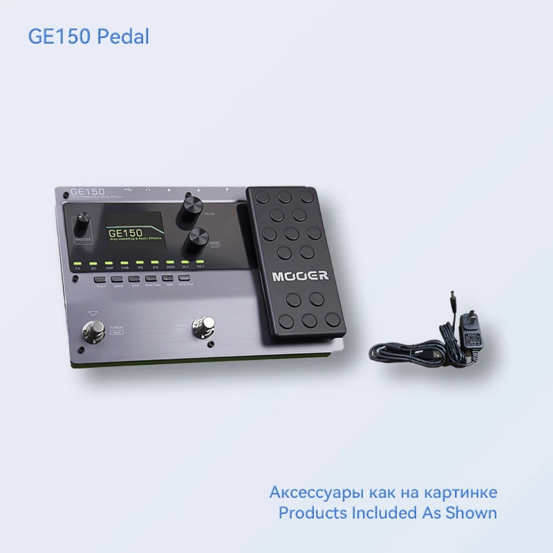 MOOER GE150 Guitar Pedal Multi-effects Amp OTG  Looper 151 Effects Tap Tempo Guitar Accessories