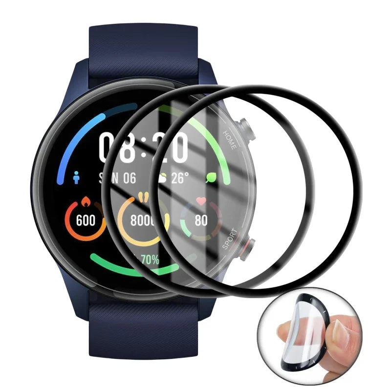 3D Protective Film for XiaoMi Watch Color Sports Full Coverage Soft Screen Protector for Mi Watch Global Version Not Glass