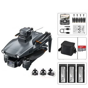 L600 PRO MAX Drone 4K Three-Axis PTZ HD Dual Camera Laser Obstacle Avoidance Brushless Motor GPS 5G WIFI RC FPV Quadcopter Toys - Stereotech