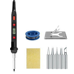 Soldering Iron 60W/80W Adjustable Temperature Electric Solder Iron Rework Station Mini Handle Heat Pencil Welding Repair Tools