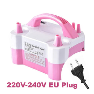 Electric Balloon Pump High Voltage Double-Hole AC Portable Air Balloon Pump Inflator Blowing Machine for Wedding Birthday Party