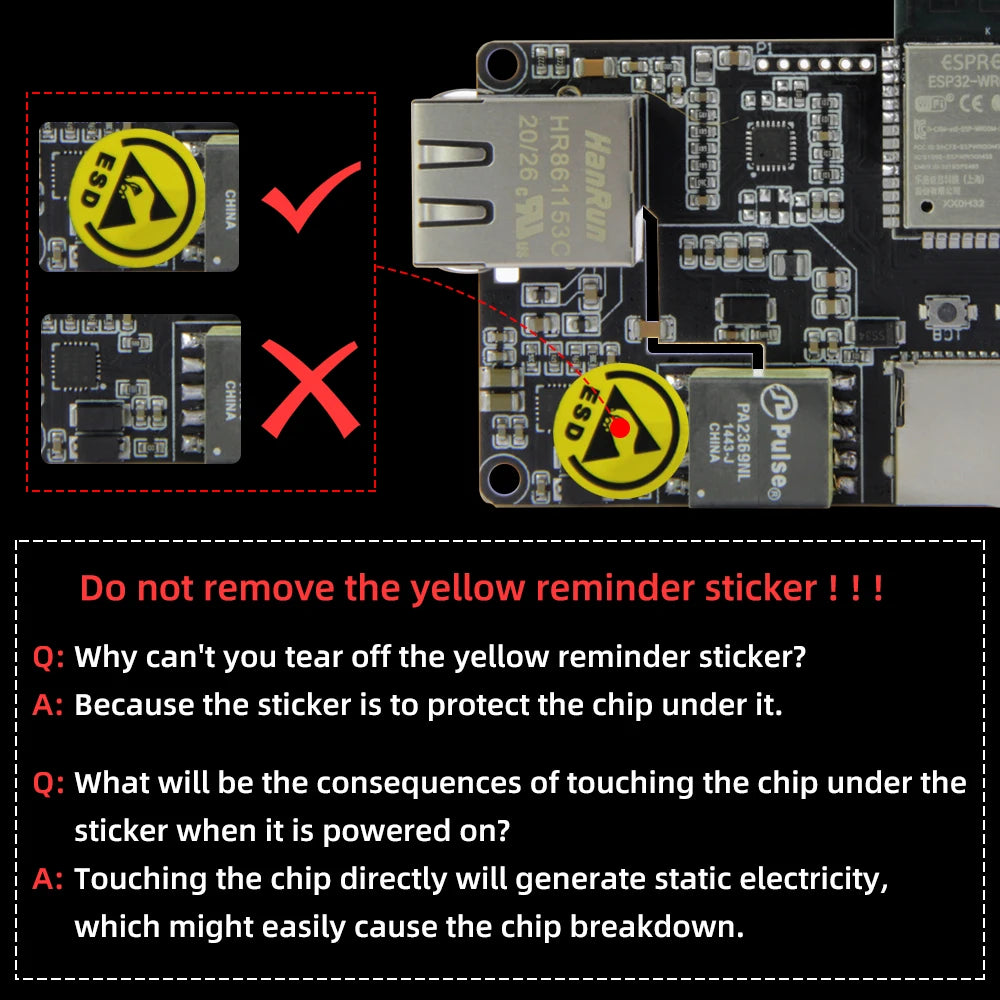 LILYGO® TTGO T-Internet-POE ESP32 Ethernet Adapter LAN8720A Development Board Downloader Expansion Module Programmable Hardware