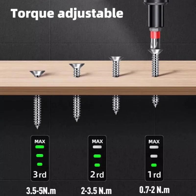 Deli 4V Electric Screwdriver Set USB Rechargeable 10/33 Bit Set Mini Drill Multi-function Disassembly Torque Repair Tools Kit