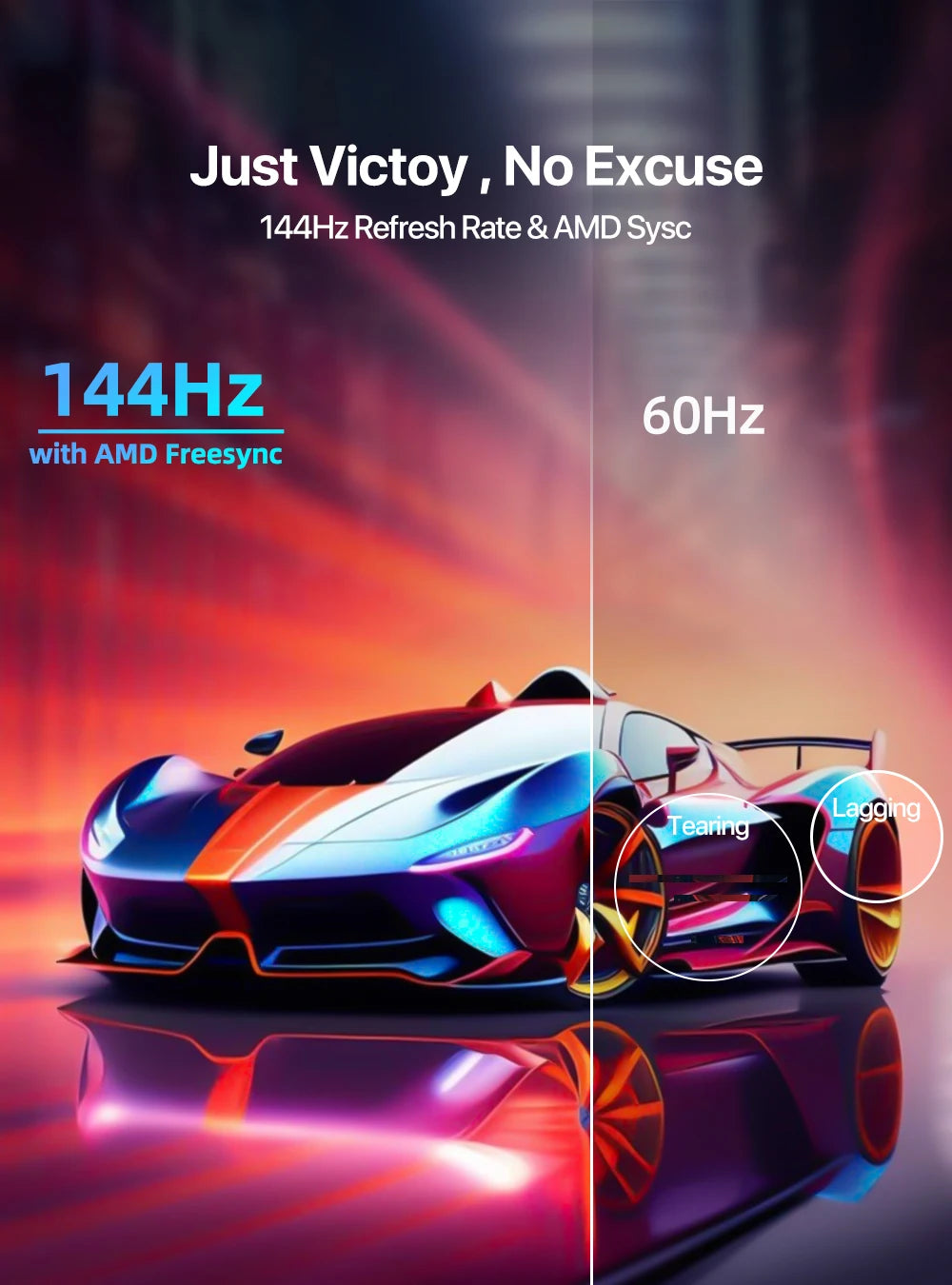 UPERFECT UPlays K8 17.3&quot; PC Monitor 144hz FHD 1080P Gaming Display For PS5 XBOX Steam Decks Switch USB C HDMI Laptop Mac Screen