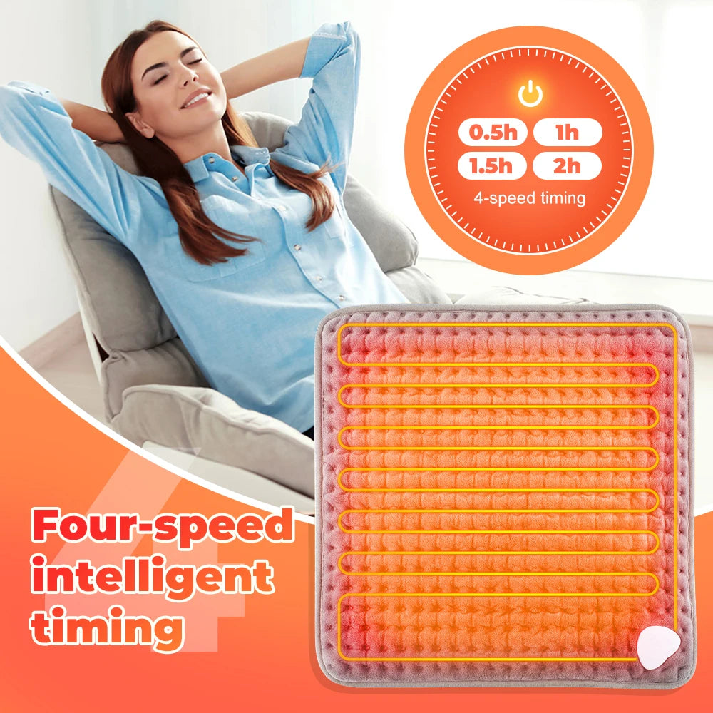 Electric Heating Pad Foot Warmer Soft Plush Washable Portable Winter Heater Thermal Blanket Hand Foot Warming Mat For Bed Sofa