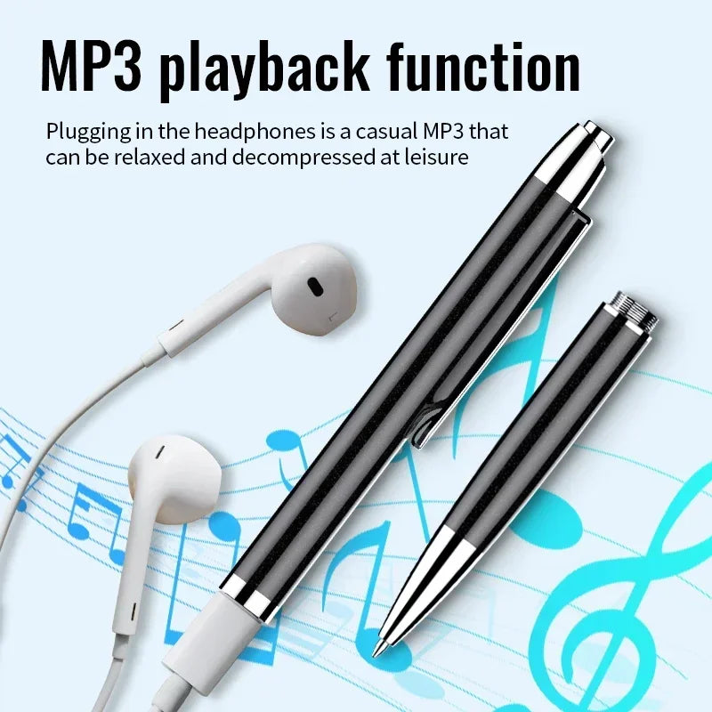 Mini Recorder Pen Portable Voice Recorder Device Professional Voice Controlled Suitable for Student Class Work Meeting Minutes