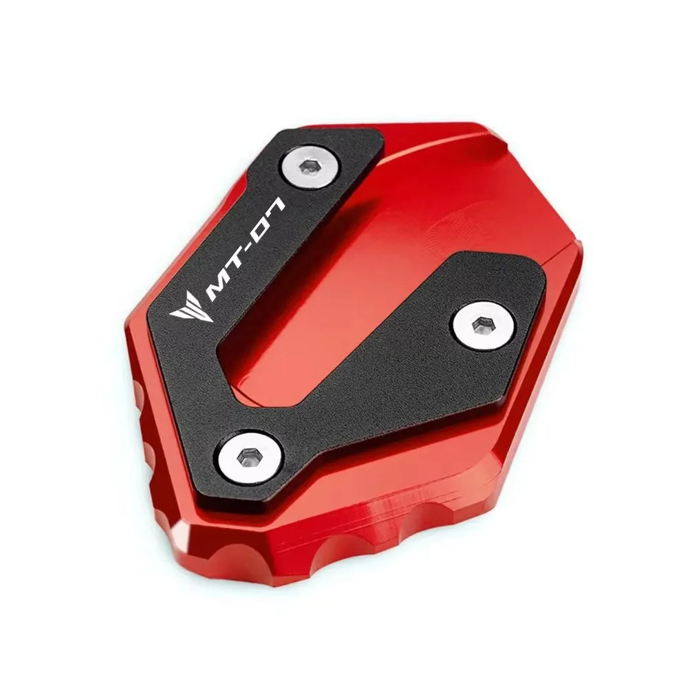 For yamaha MT07 MT-07 mt07 2014-2021 2022 2023 2024 motorcycle Side Stand Enlarge Kickstand Extension Plate Pad key chain ring