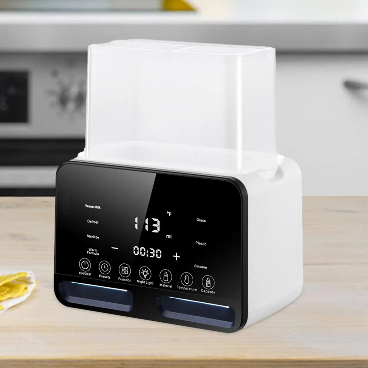 Dual Bottles Warmer for Baby Milk Breast Milk Defrost Night Feeding Warmer Baby Bottle Warmer for Travel Home Car Indoor Outdoor