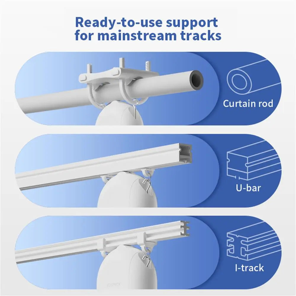 RSH Zigbee Tuya Smart Electric Curtain Robot Timing Auto Opener Closer Light Sensor App Remote Control Support Alexa GoogleHome